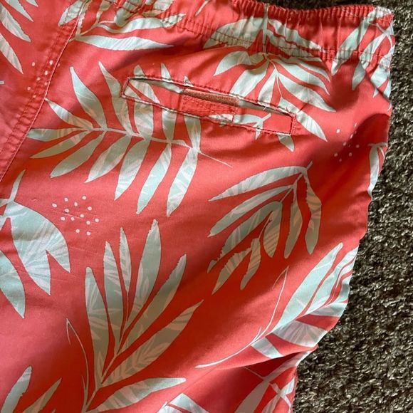 Coral Swim Trunk 14/16 Husky Cat & Jack EUC - Picture 5 of 12